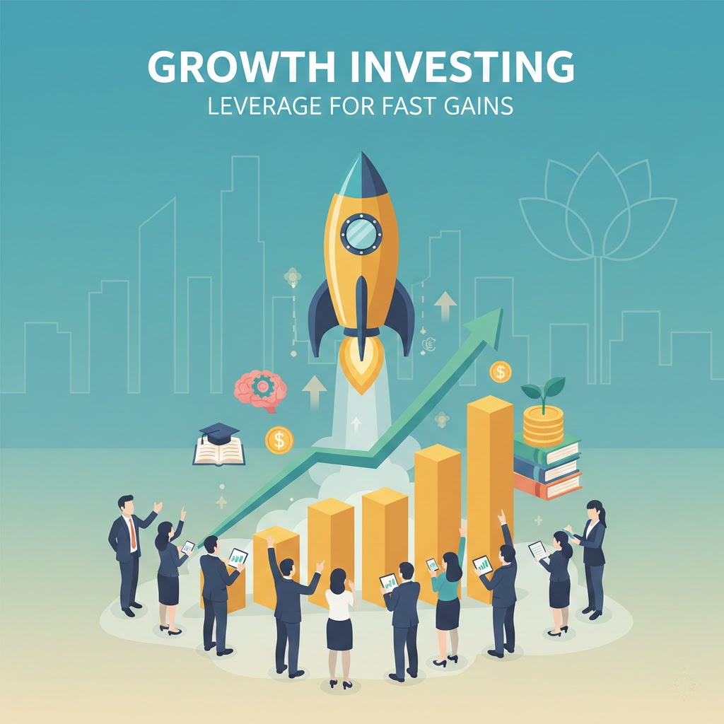4. Đầu tư tăng trưởng: Đòn bẩy để kiếm tiền từ chứng khoán nhanh