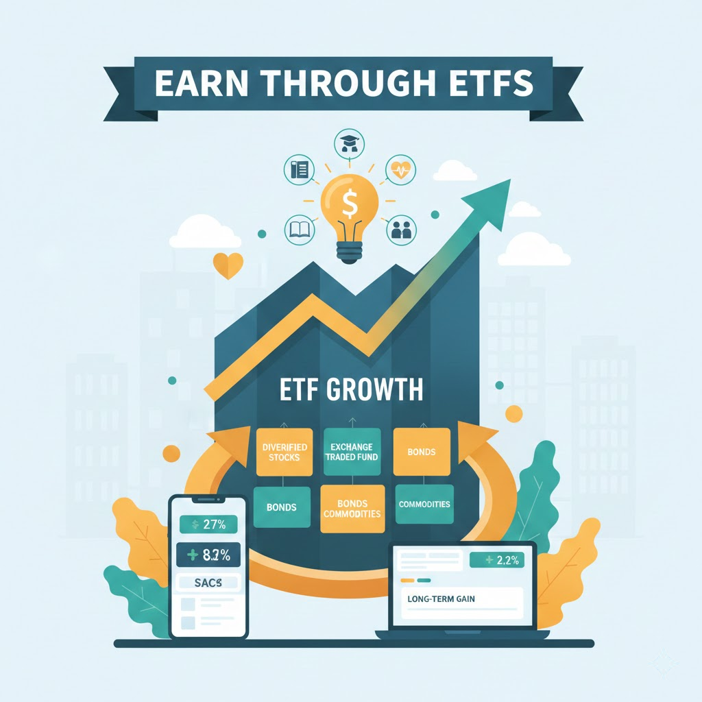 5. Kiếm tiền từ chứng khoán thông qua các quỹ ETF (Quỹ hoán đổi danh mục)